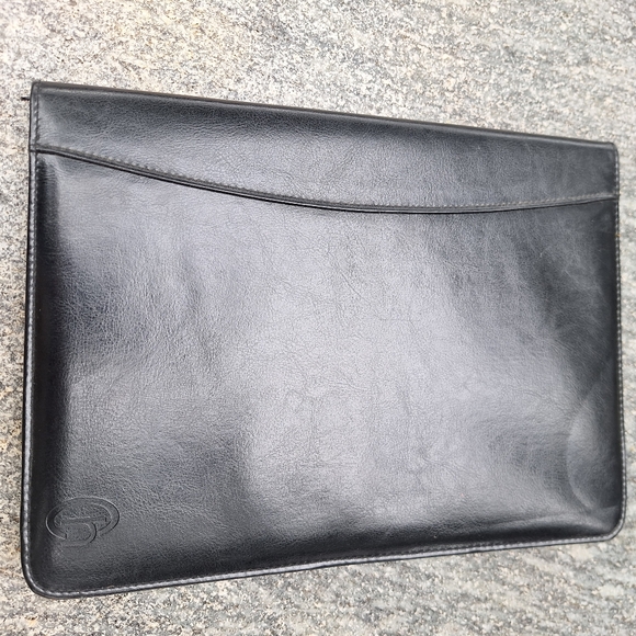 Daytimer Leather Planner Journal Notebook Holder Portfolio Folder Calculator bag - Picture 8 of 13